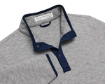 Sullivan Quarter-Snap - Heathered Light Gray & Navy