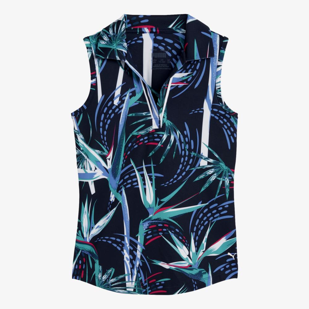 PUMA Girls Paradise Sleeveless Polo Shirt