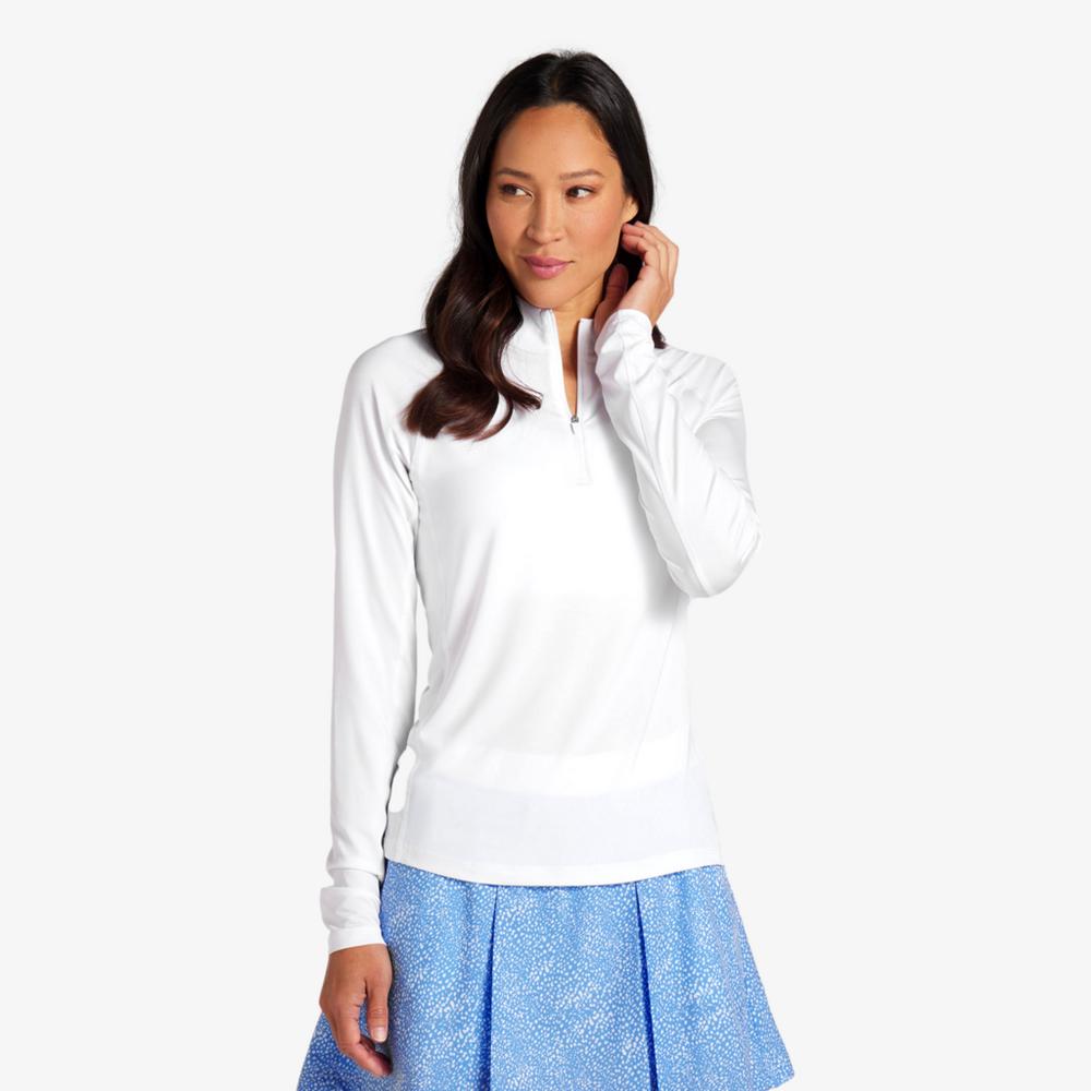 PUMA YOU-V Solid Quarter Zip Pull Over