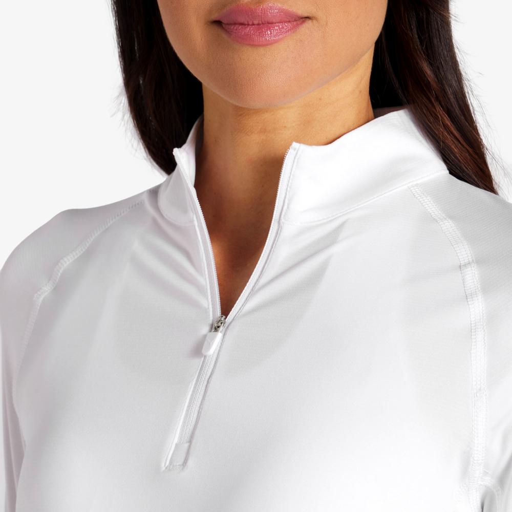 PUMA YOU-V Solid Quarter Zip Pull Over