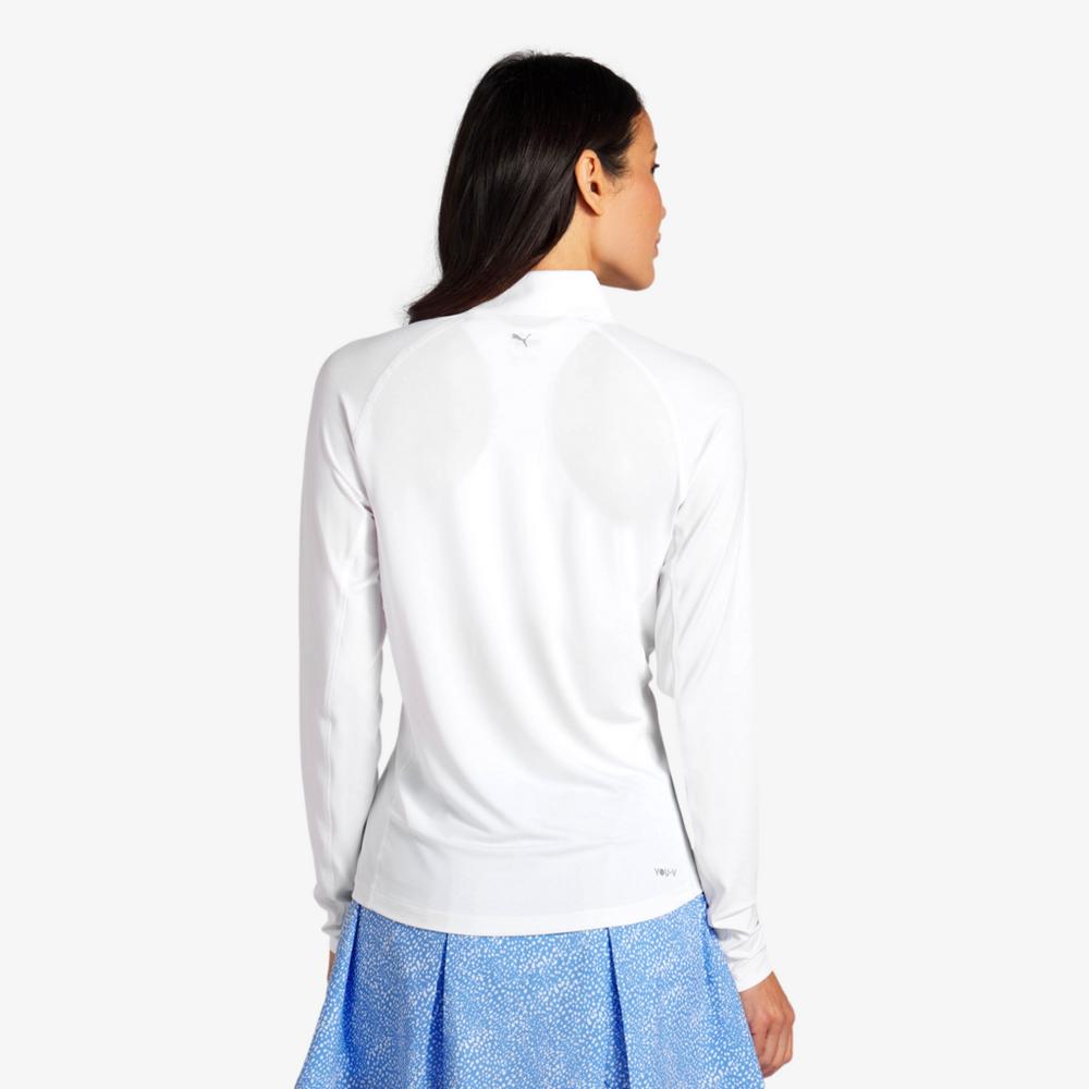 PUMA YOU-V Solid Quarter Zip Pull Over