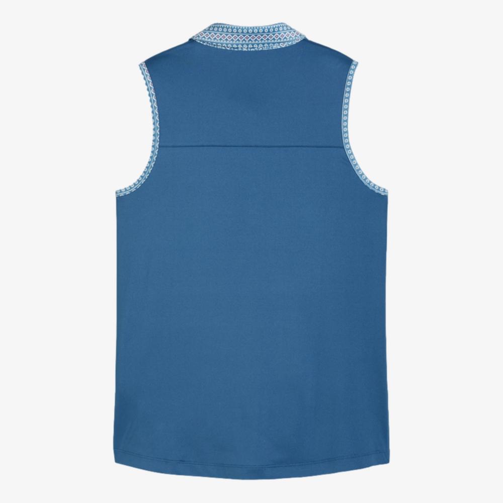 PUMA Fair Isle Sleeveless Polo Shirt