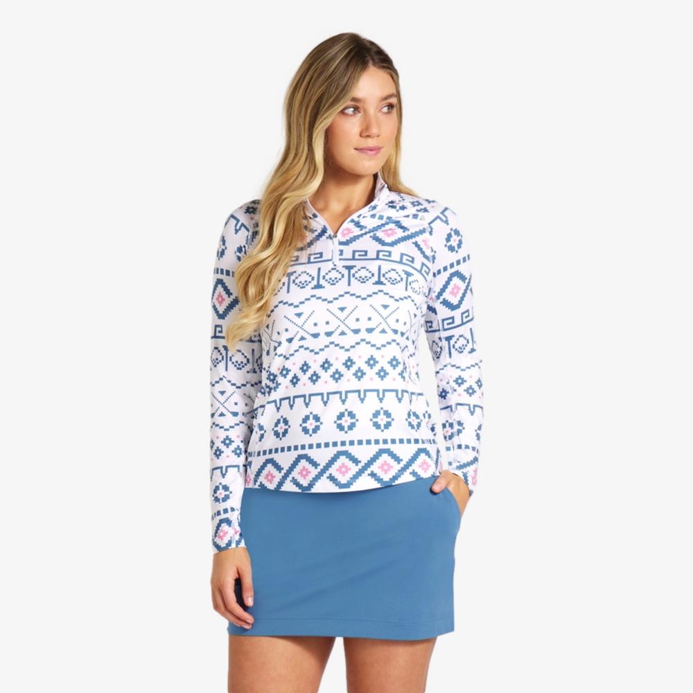 PUMA Fair Isle Quarter Zip Pull Over