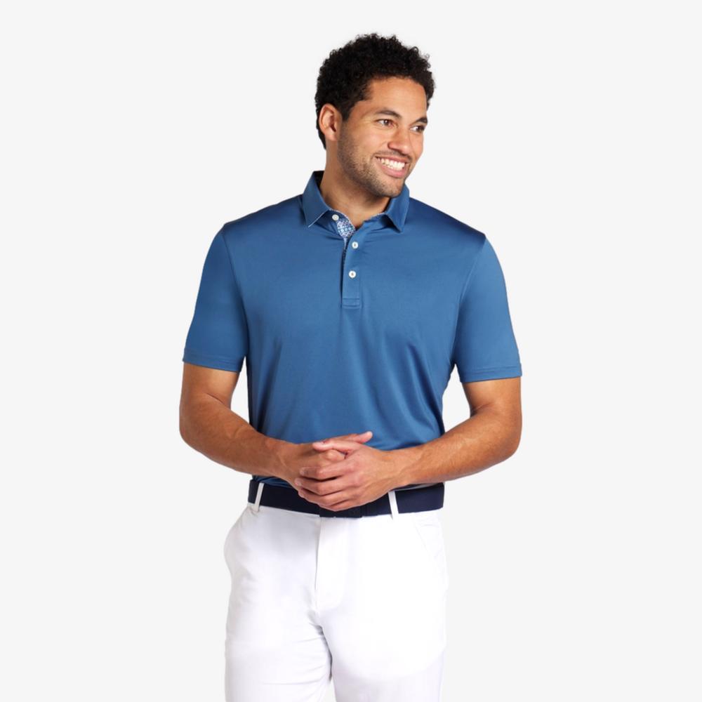 PUMA Fair Isle Trim Short Sleeve Polo Shirt