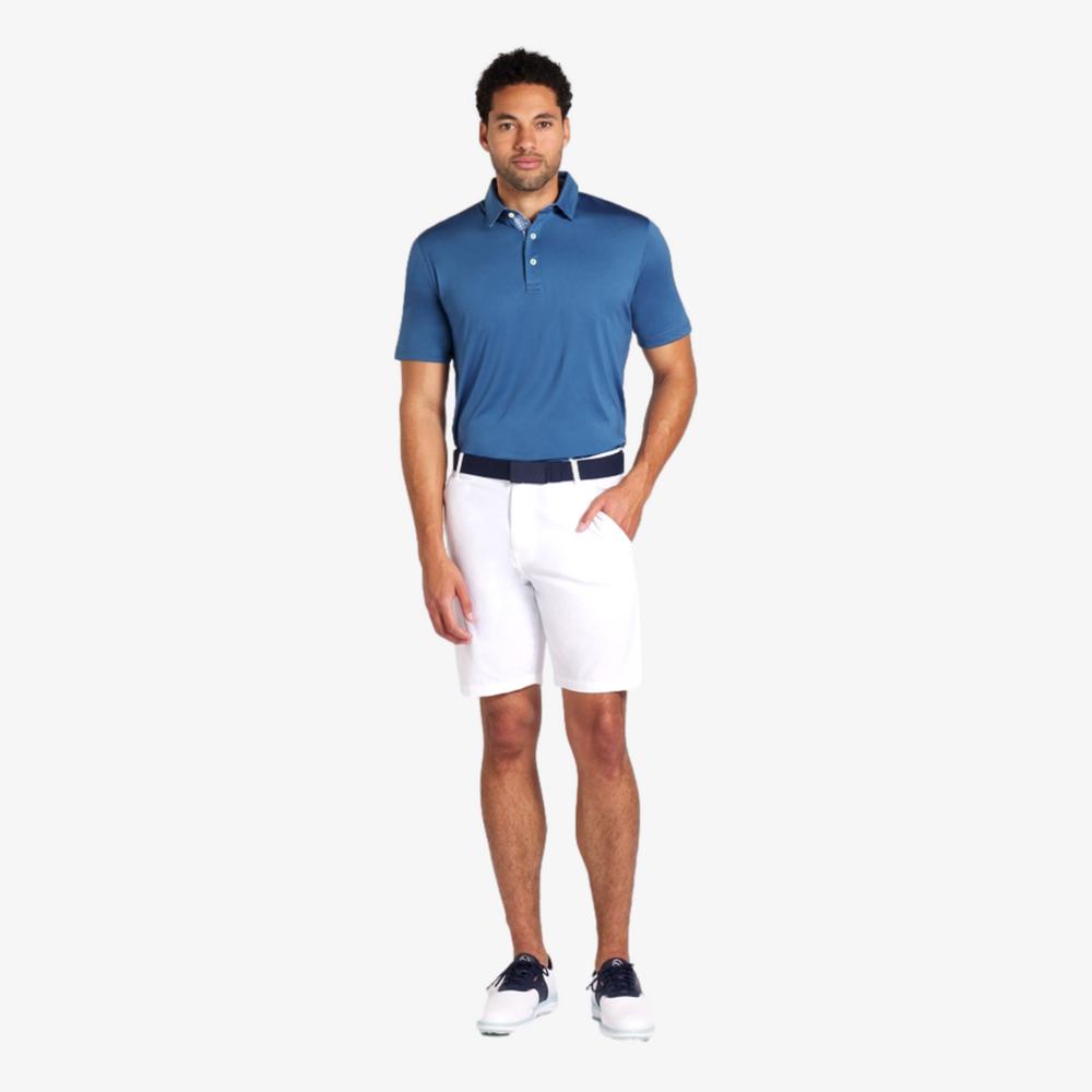PUMA Fair Isle Trim Short Sleeve Polo Shirt