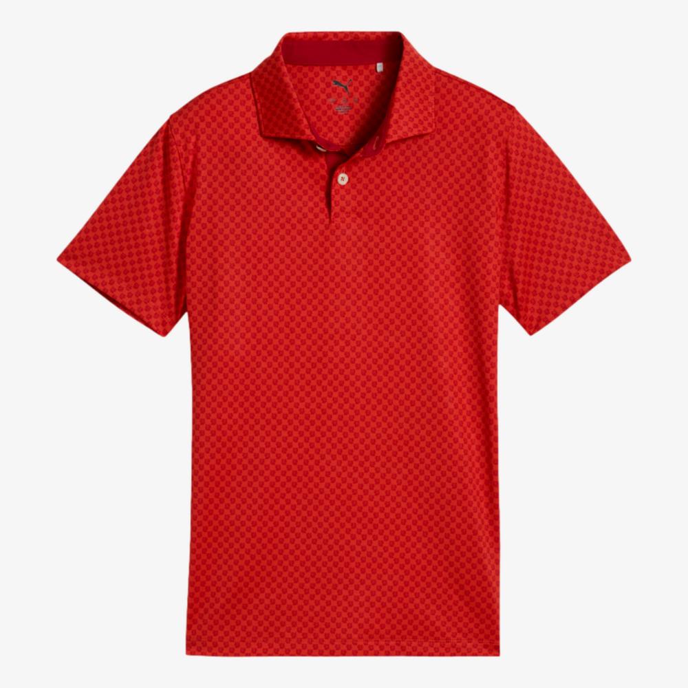 PUMA Boys Micro Floral Polo Shirt