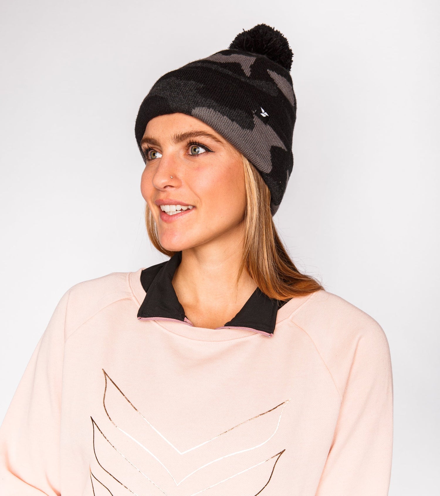 Camo Pom Beanie