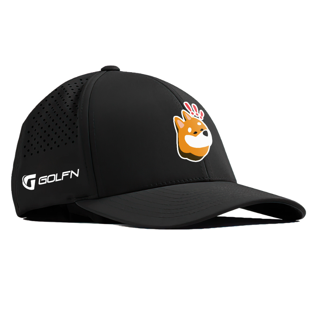 BONK | Branded Bills Curved Performance Hat - Black