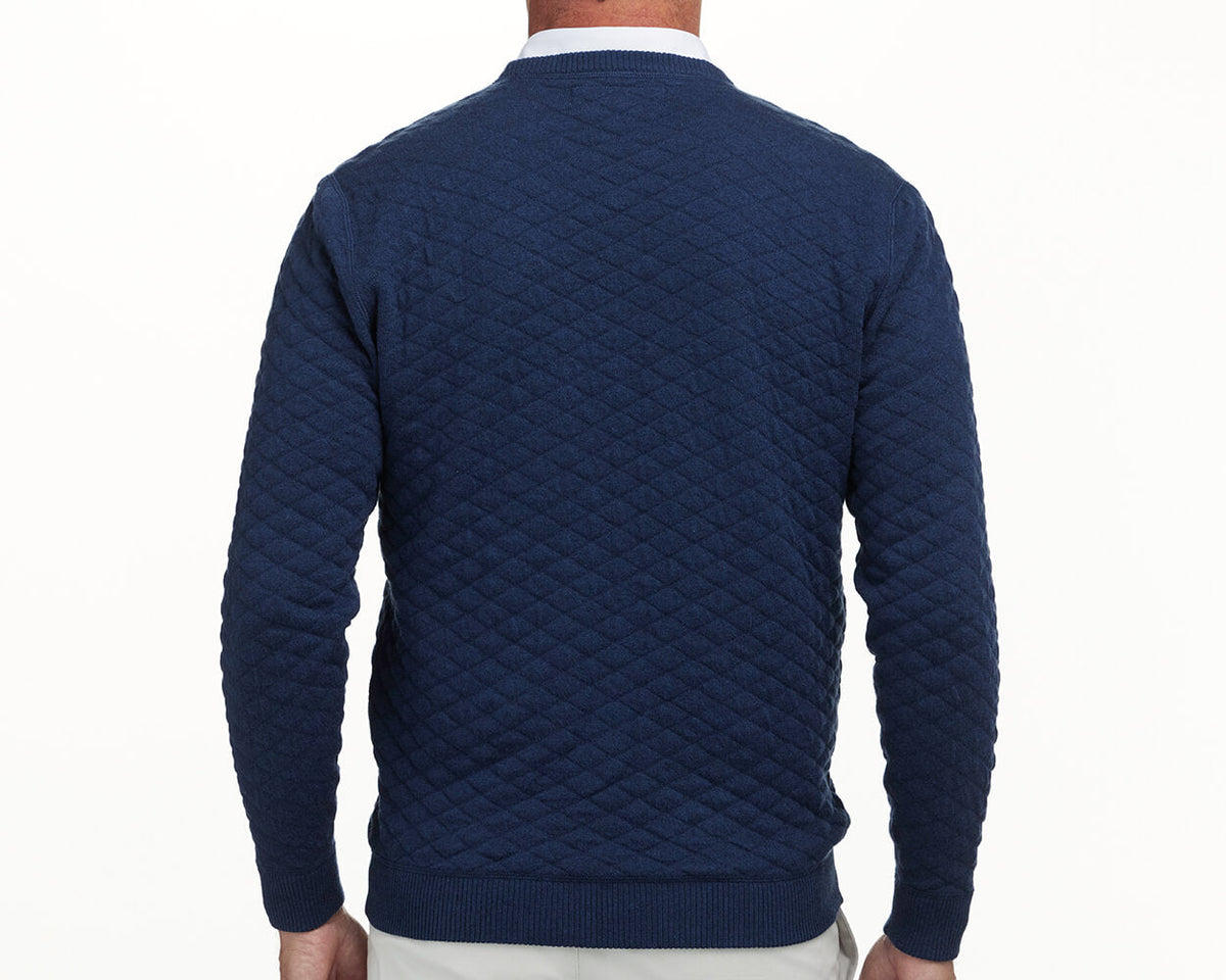 Ward Crewneck Sweater - Heathered Navy