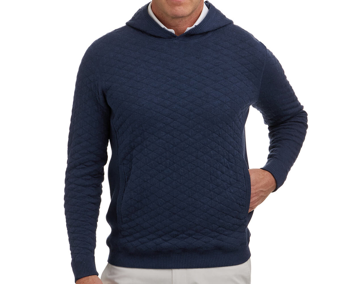 Wallace Hoodie Sweater - Heathered Navy