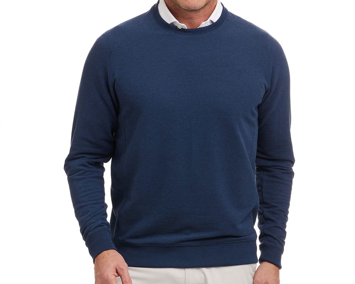 Kennedy Crewneck - Heathered Atlantic