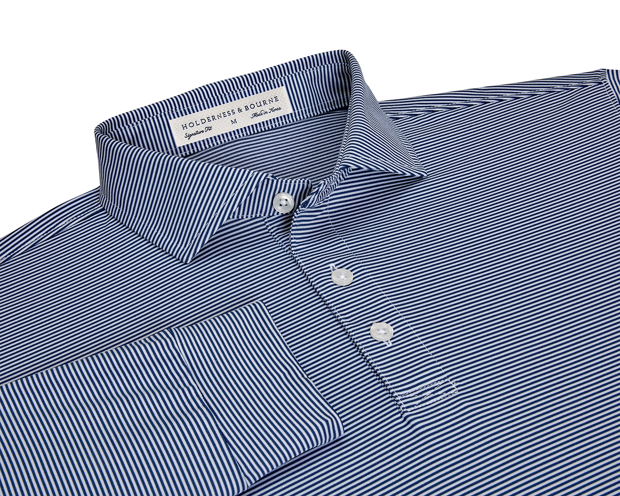 The Burke Shirt: Navy & White