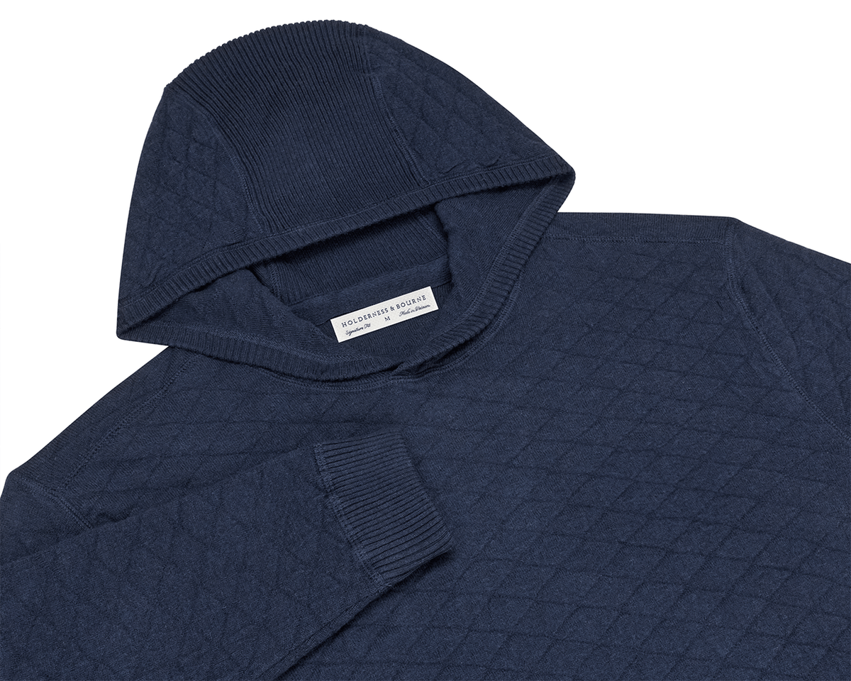 Wallace Hoodie Sweater - Heathered Navy