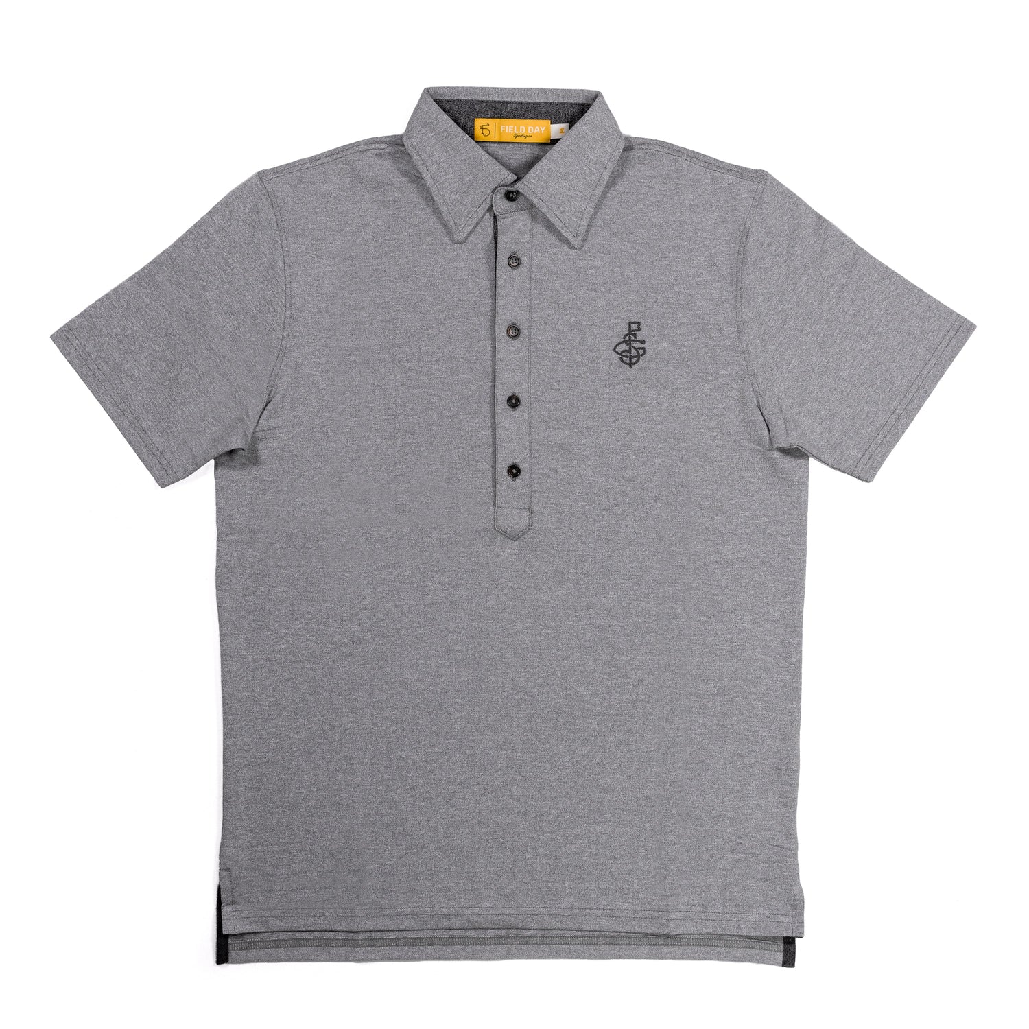 Seamus x Field Day Ford 5 Button Polo - Grey