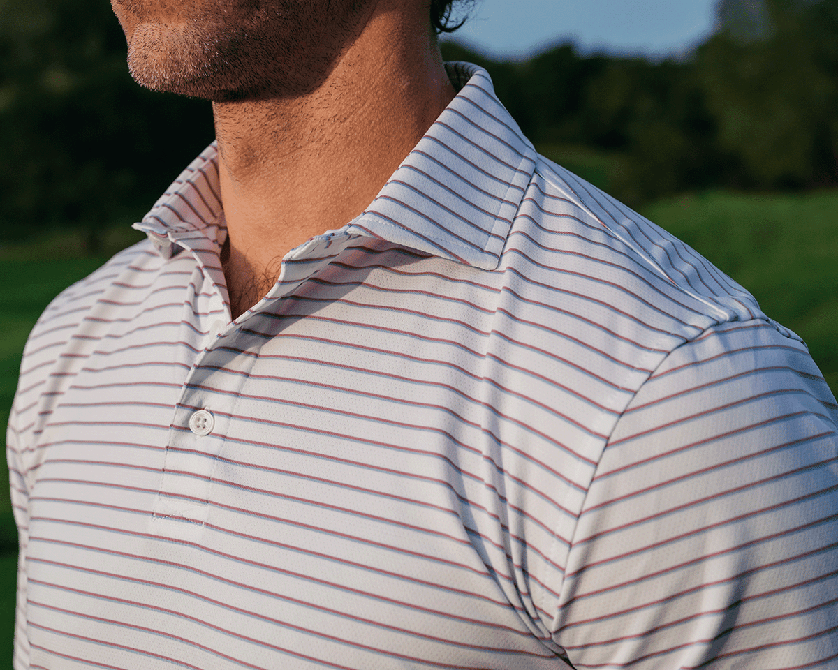 Springer Shirt - White / Faded Mauve / Vista Blue
