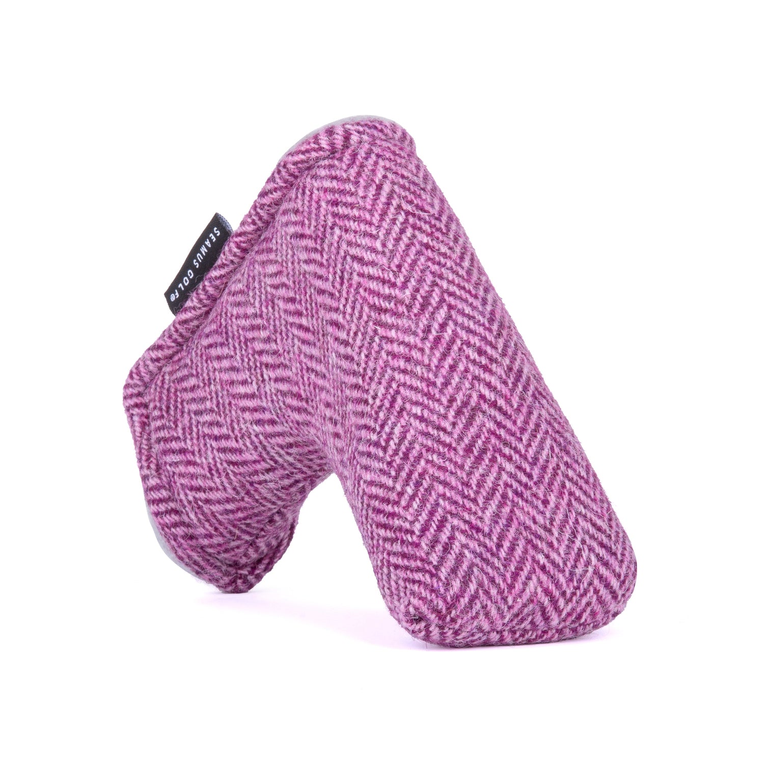Pink Harris Tweed Blade Putter Cover
