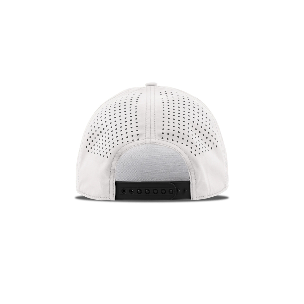 BONK | Branded Bills Curved 5 Panel Rope Hat - White