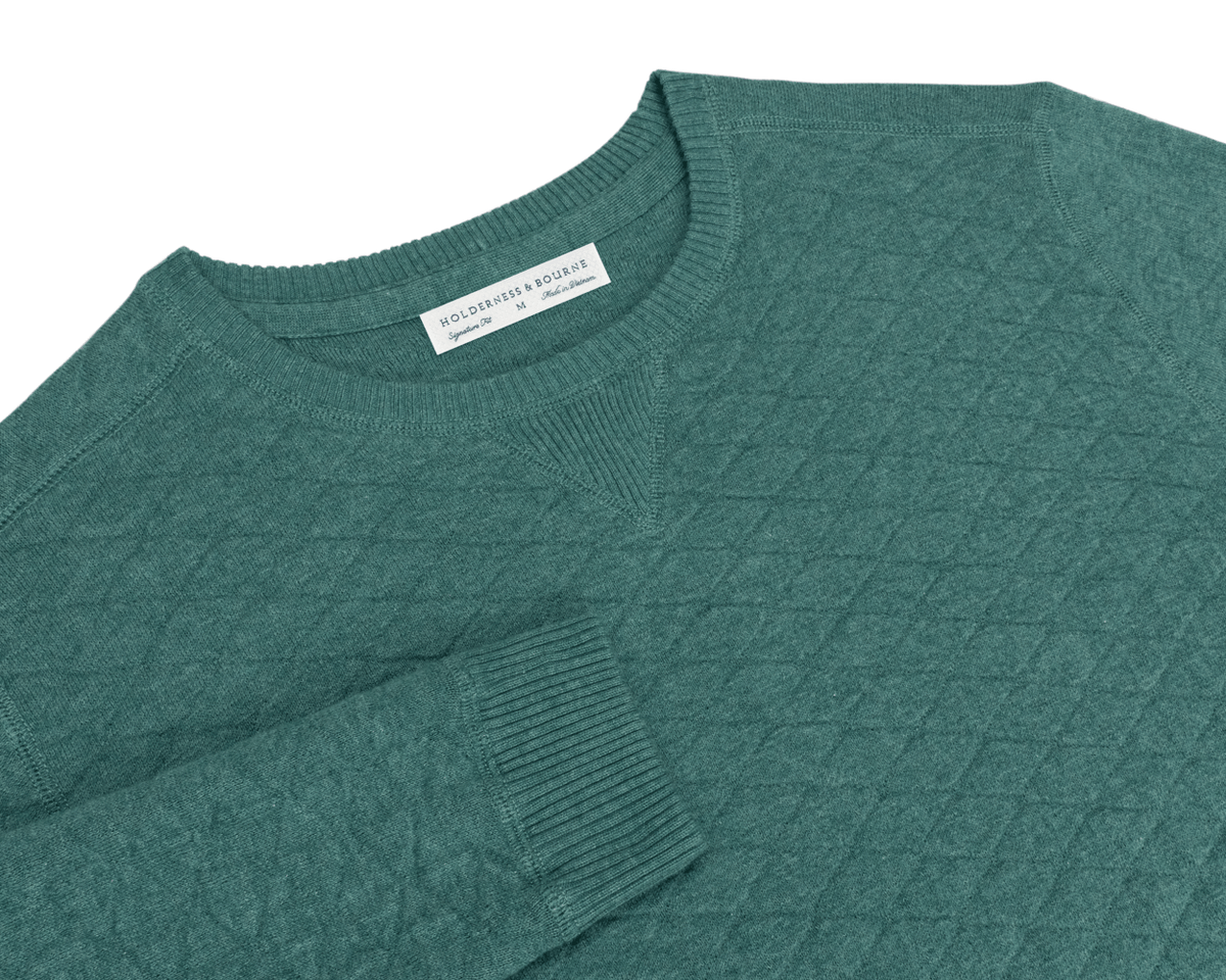 Ward Crewneck Sweater - Heathered California Spruce